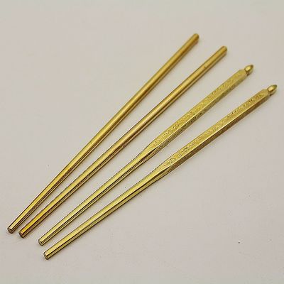 純銅餐具廚房用具酒店用品圓形方形防滑韓式純銅實(shí)心筷子紫銅黃銅